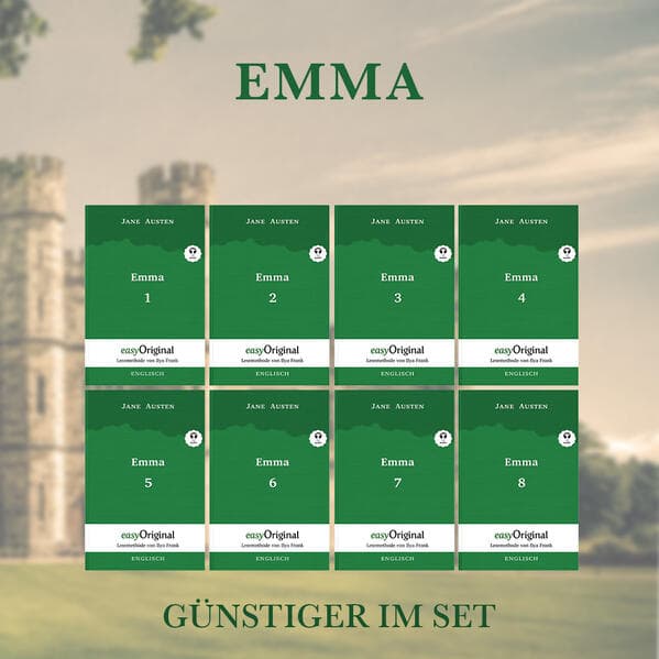 Emma - Teile 1-8 (Buch + 8 MP3 Audio-CDs) - Lesemethode von Ilya Frank - Zweisprachige Ausgabe Englisch-Deutsch