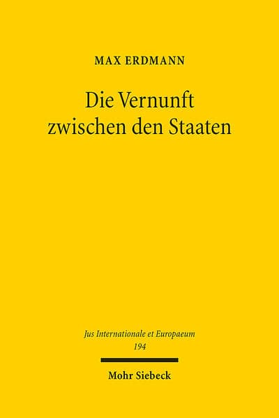 Die Vernunft zwischen den Staaten