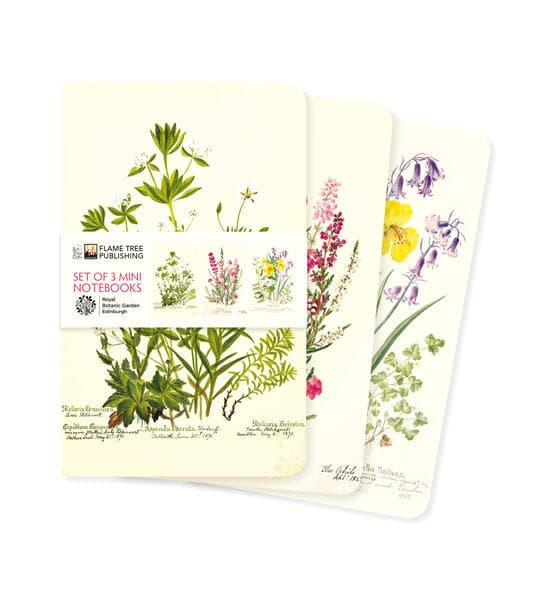Royal Botanic Garden Edinburgh Set of 3 Mini Notebooks