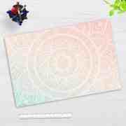 Cover-your-desk Schreibtischunterlage für Kinder und Erwachsene Mandala rot-grün, aus hochwertigem V