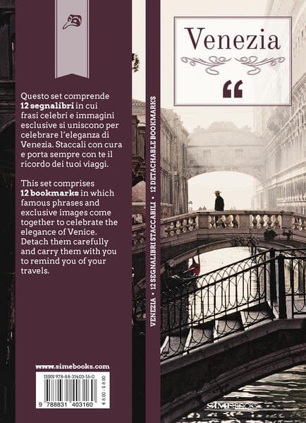 Lesezeichen-Set Venezia - Venedig