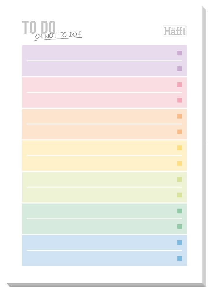Trendstuff Block A6 To do [Rainbow]