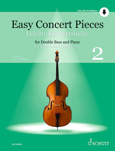 Leichte Konzertstücke Band 2. Kontrabass und Klavier.