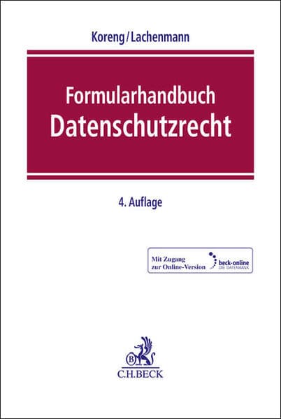 Formularhandbuch Datenschutzrecht