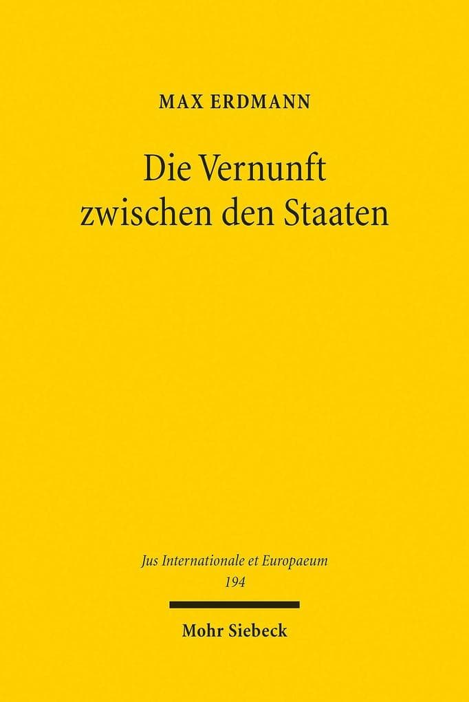 Die Vernunft zwischen den Staaten