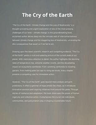 Core Energy: The Cry of the Earth