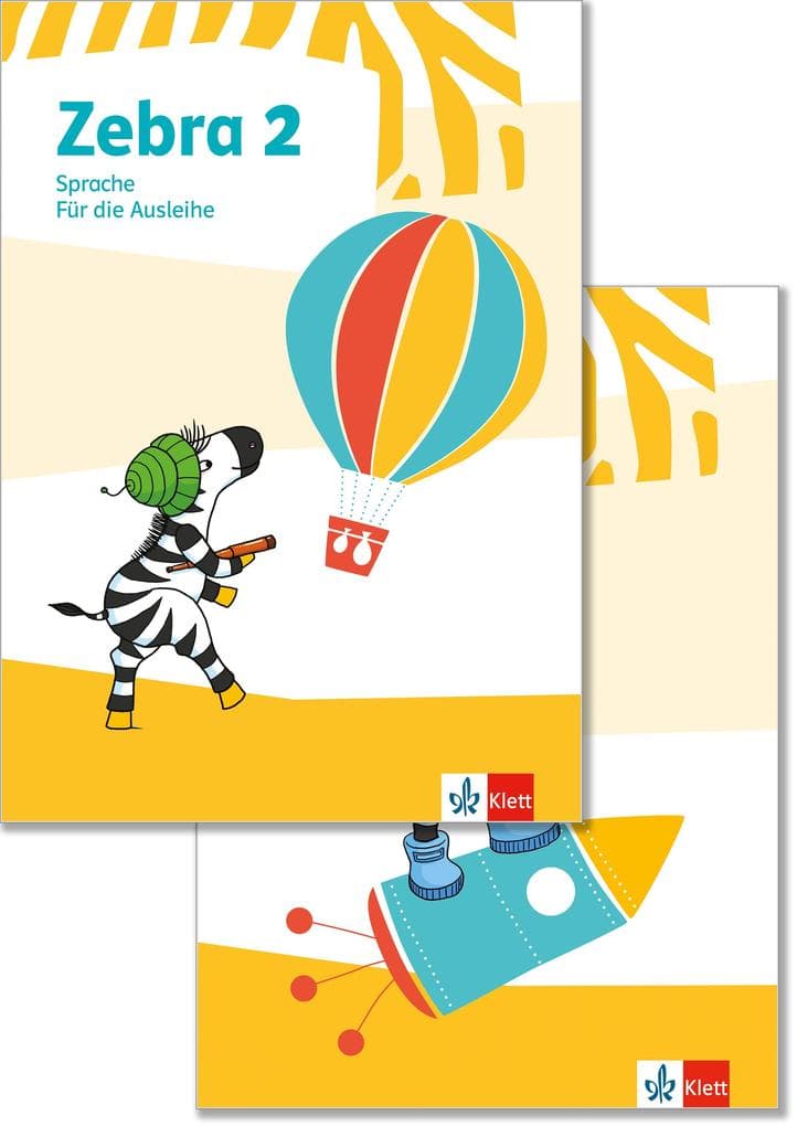 Zebra 2. Paket: Heft Lesen/Schreiben ausleihfähig und Heft Sprache ausleihfähig Klasse 2