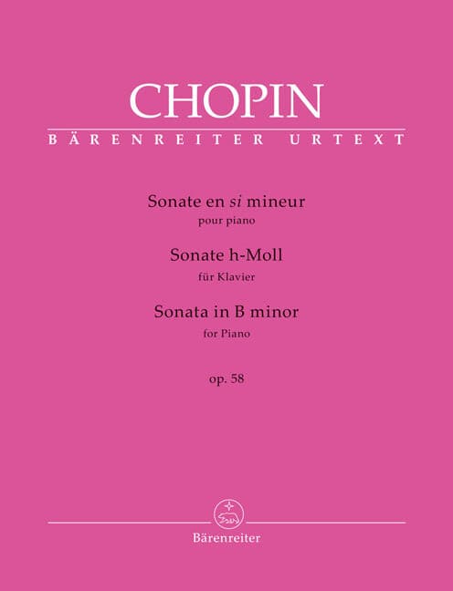 Sonate für Klavier h-Moll op. 58