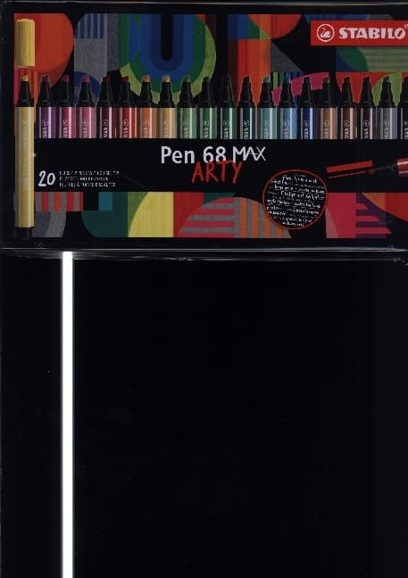 STABILO Filzstift Pen 68 MAX mit dicker Keilspitze, 20er Metalletui