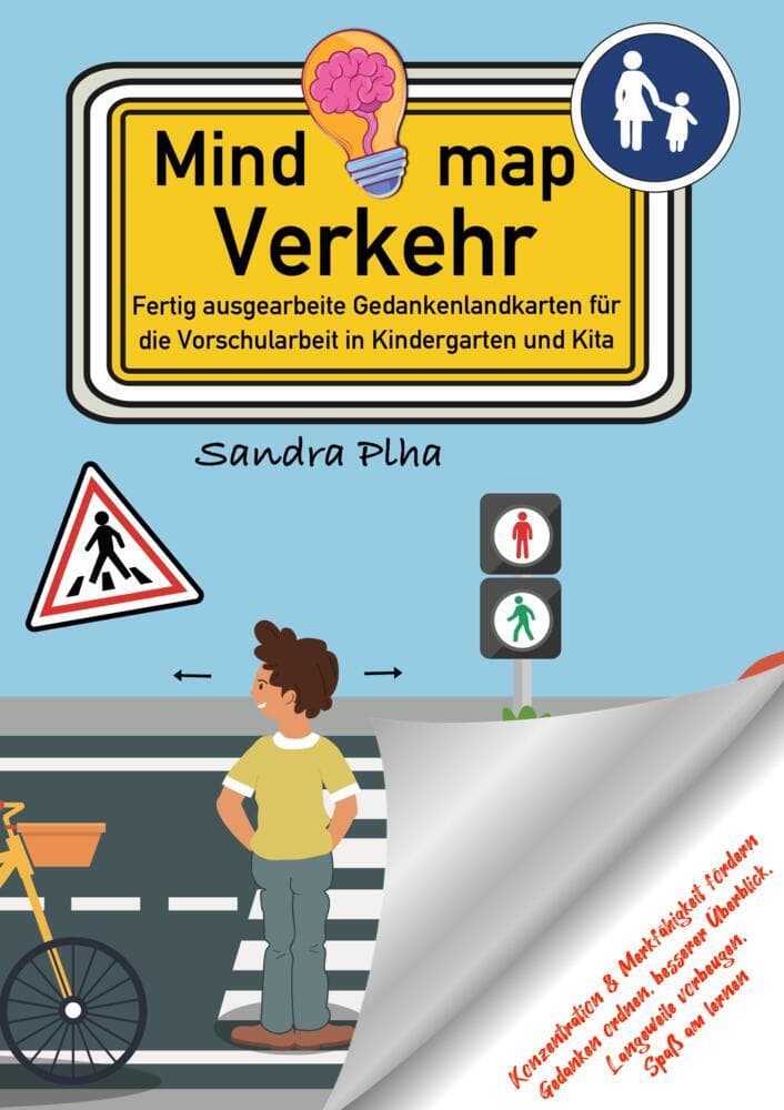 KitaFix-Mindmap Verkehr (Fertig ausgearbeitete Gedankenlandkarten für die Vorschularbeit in Kinderga