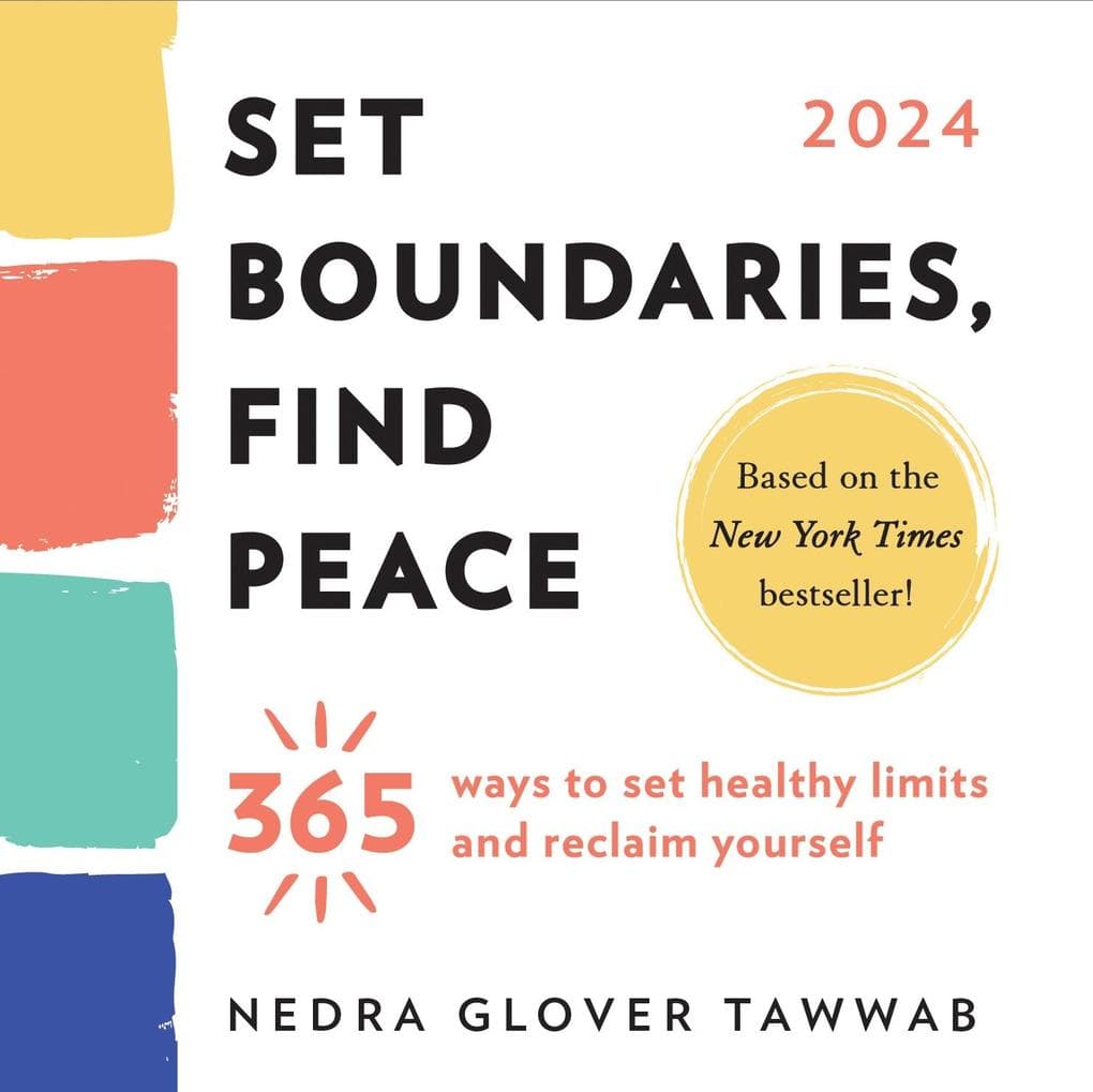 2024 Set Boundaries, Find Peace Boxed Calendar