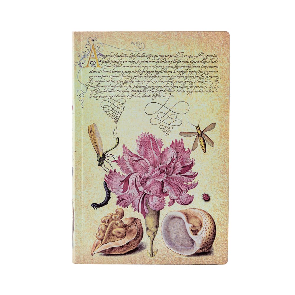 Notizbuch Rosa Nelke Mini Liniert