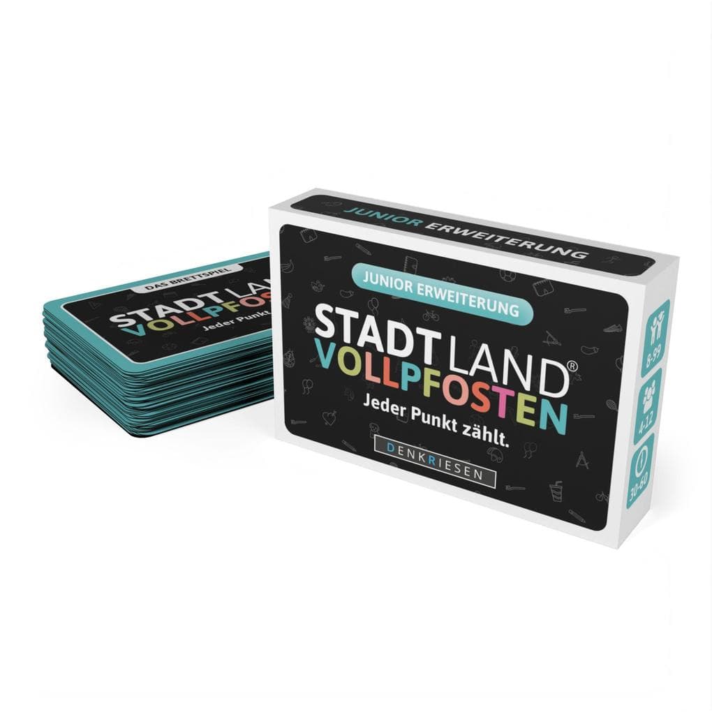 DENKRIESEN - STADT LAND VOLLPFOSTEN® - Das Brettspiel - ERWEITERUNG - JUNIOR EDITION "Jeder Punkt zählt."