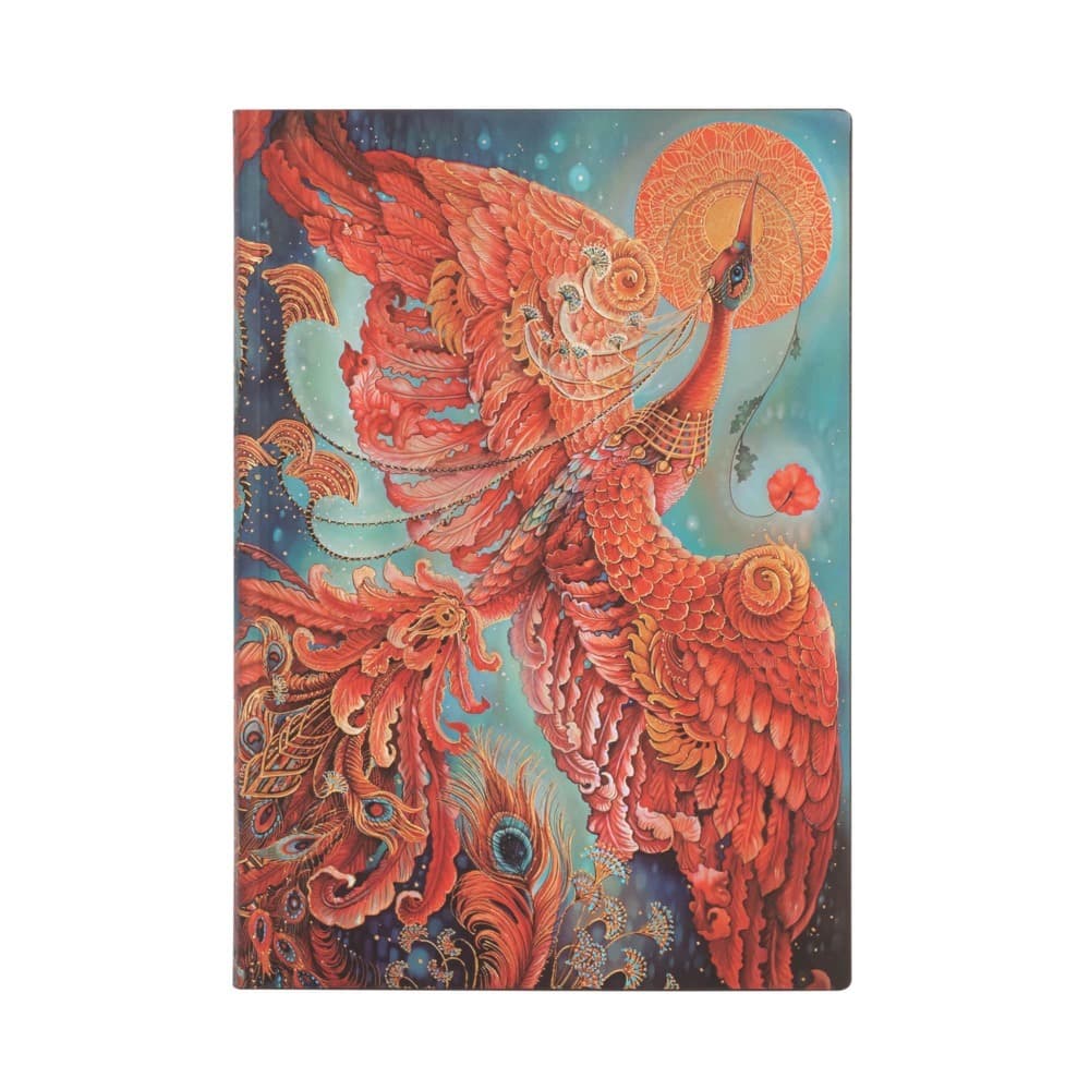 Notizbuch Feuervogel Midi Liniert
