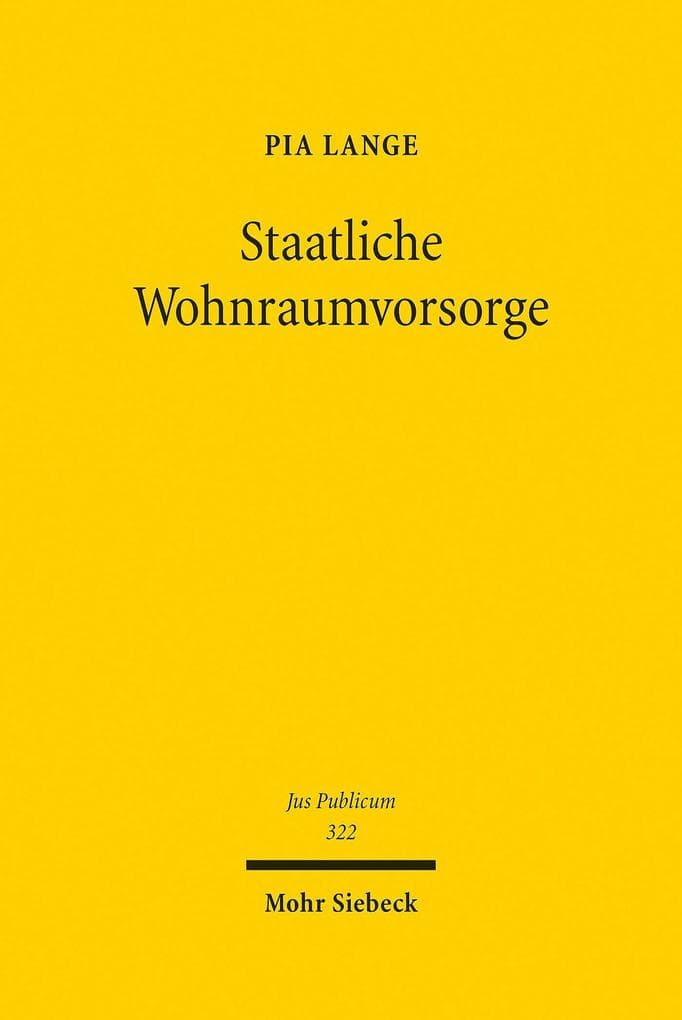 Staatliche Wohnraumvorsorge