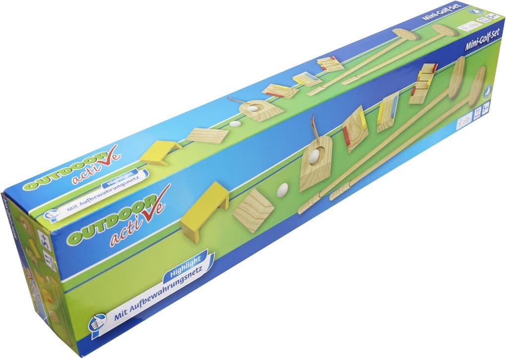 Outdoor active Minigolf-Set 11-teilig