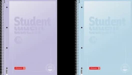 BRUNNEN Collegeblock Premium Student PASTELL 2, A4 Lineatur 27, 2 farbig
