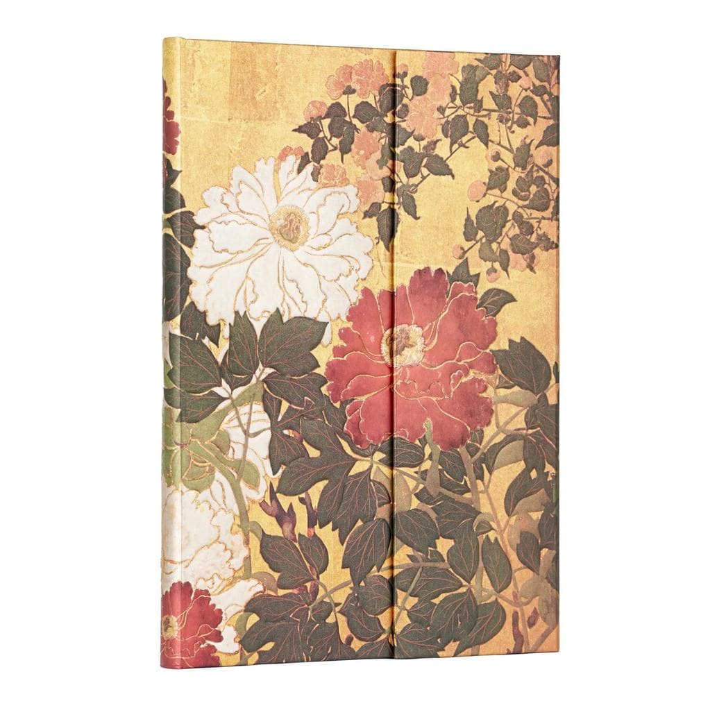 Paperblanks Natsu Rinpa Florals Hardcover Journal MIDI Lined Wrap 144 Pg 120 GSM