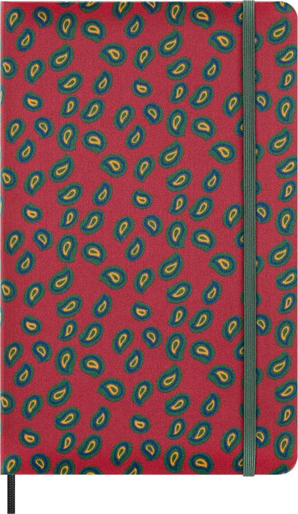 Moleskine Silk Notizbuch large/A5 liniert Fester Hard Cover Einband Bordeaux mit Geschenkbox