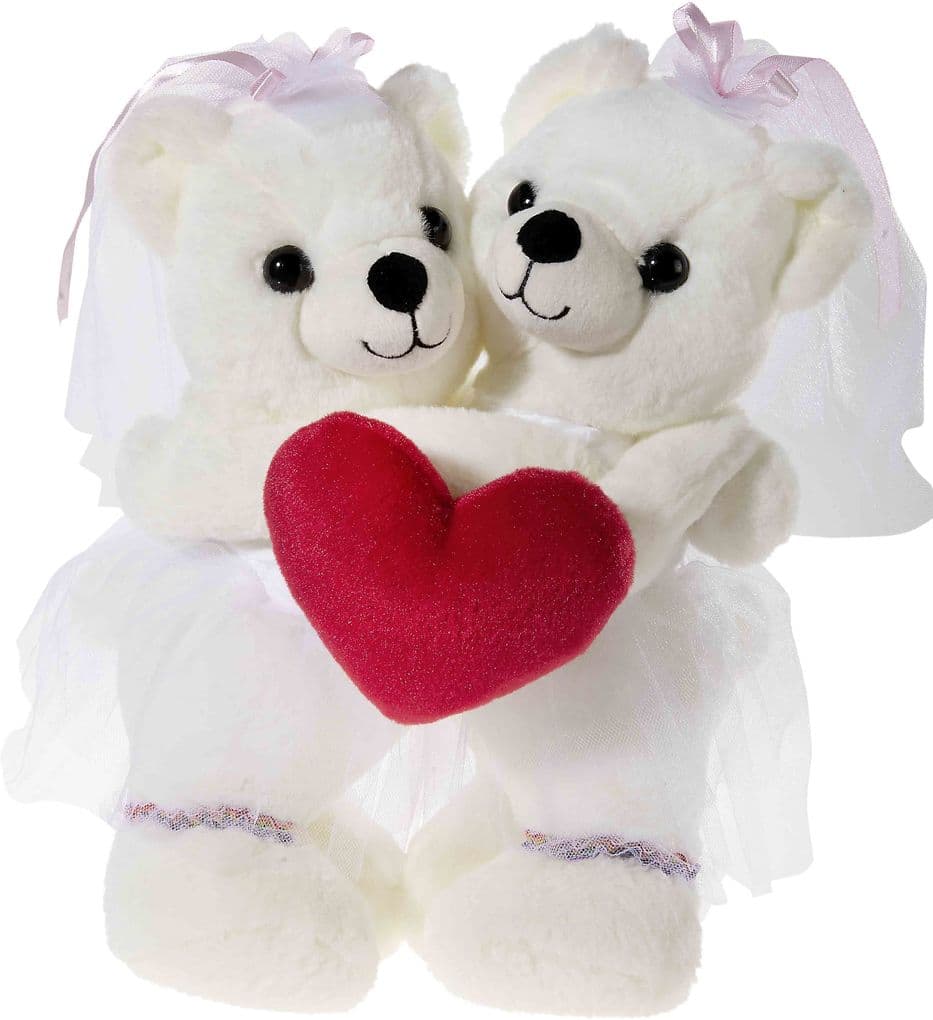 Heunec - Hochzeitsbärenpaar Bärin und Bärin