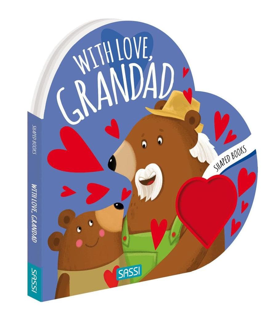 With love, grandad. Shaped books