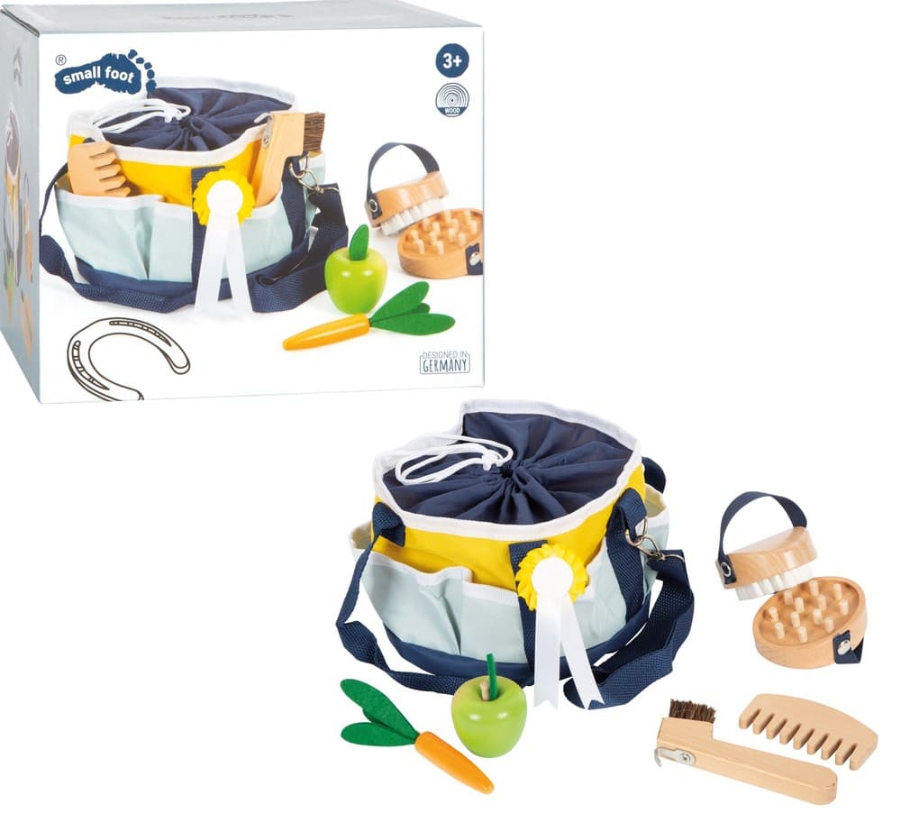 Spielzeug Pferdepflege-Set mit Tasche