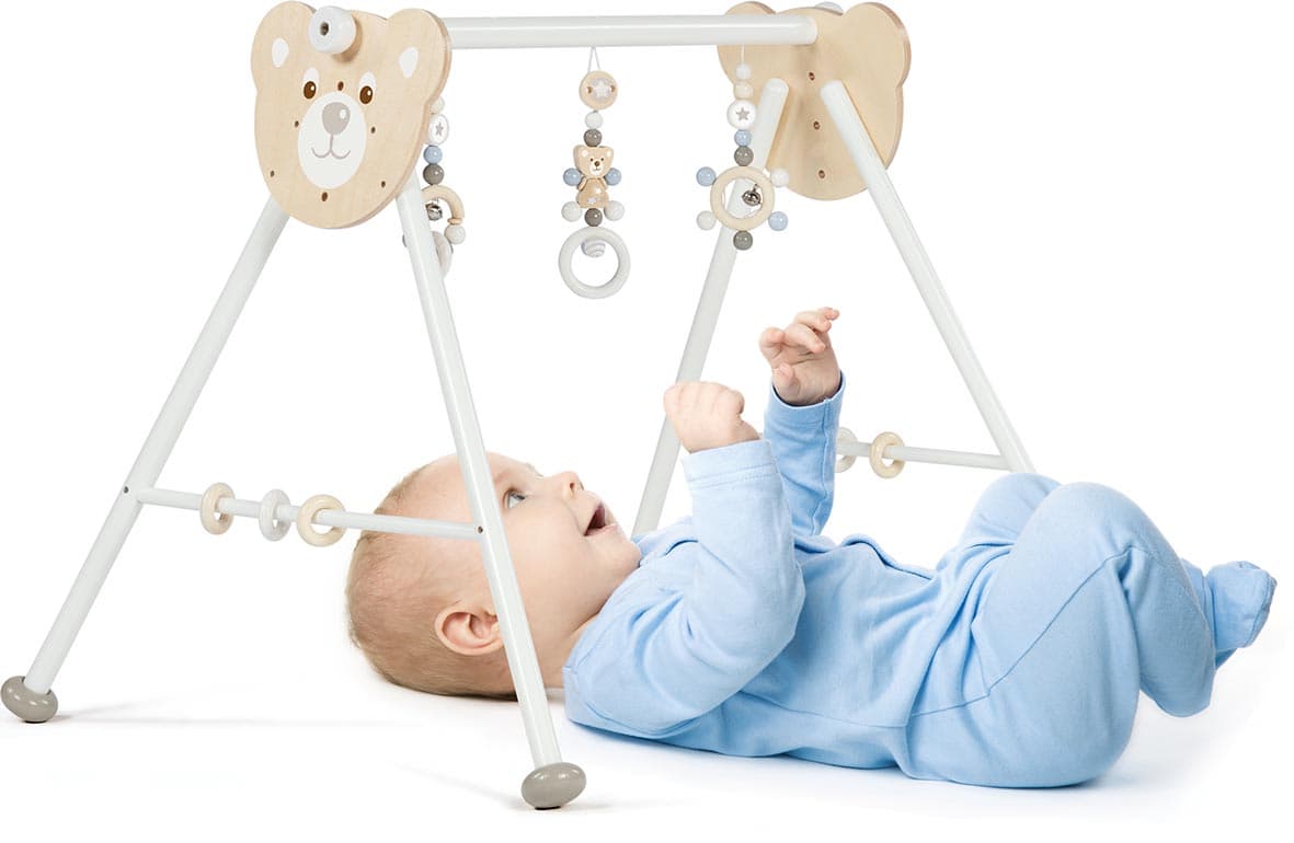 Goki 65233 - Baby-Fit Bär, Greif- und Spieltrainer