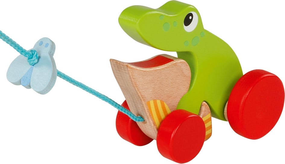 Goki 54894 - Ziehtier Frosch