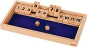 Goki 56651 - Würfelspiel Shut the box