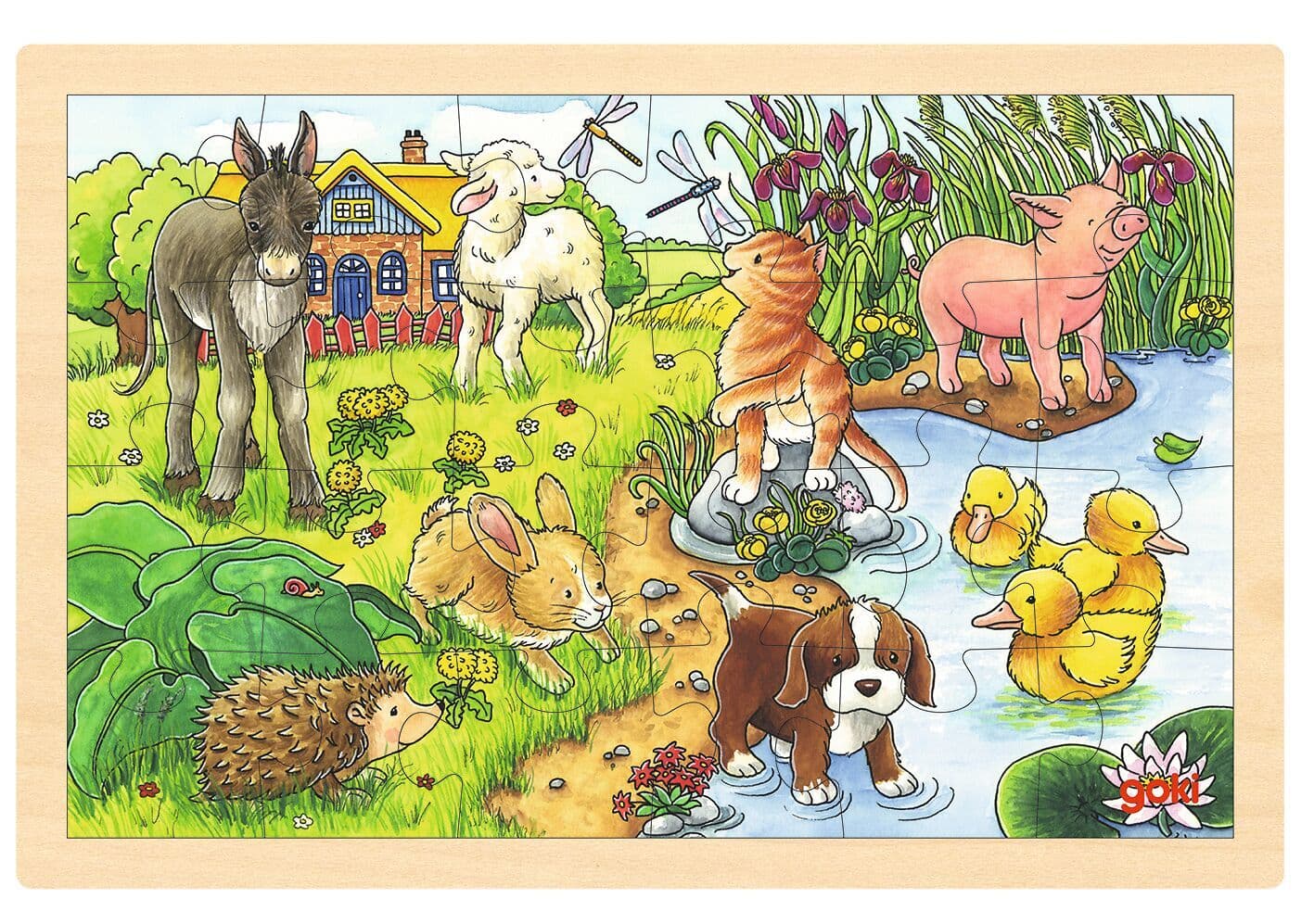 Einlegepuzzle Tierkinder II