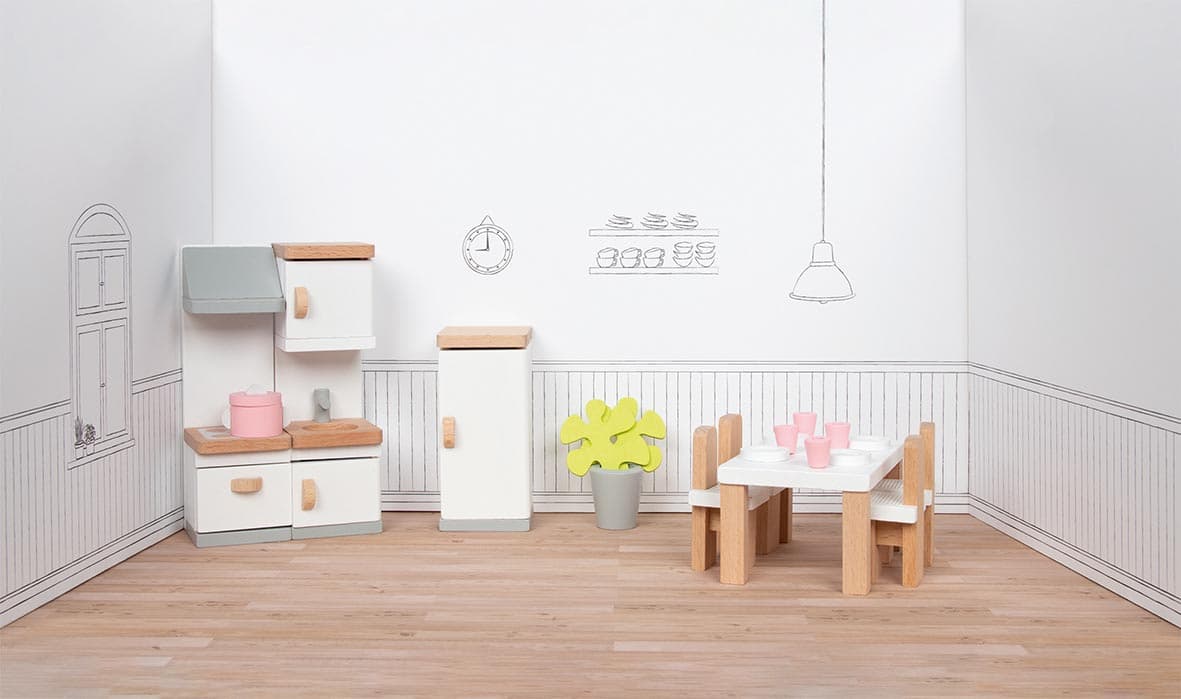 Goki 51493 - Puppenmöbel Style, Küche