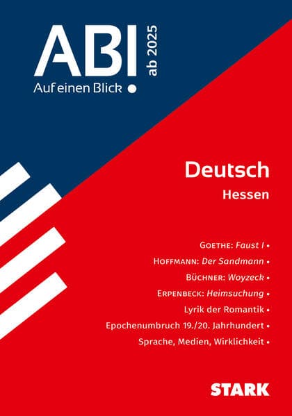 STARK Deutsch - Abi - Auf einen Blick! 2025 Hessen