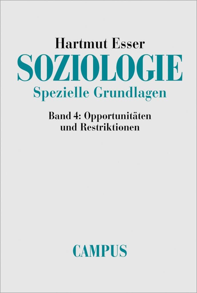 Soziologie. Spezielle Grundlagen