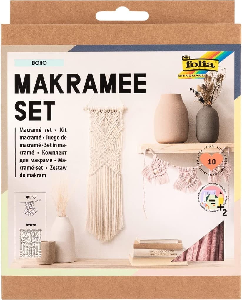 Folia Makramee Set BOHO, 10-teilig