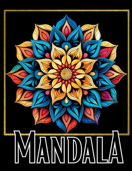 Mandala Malbuch Black
