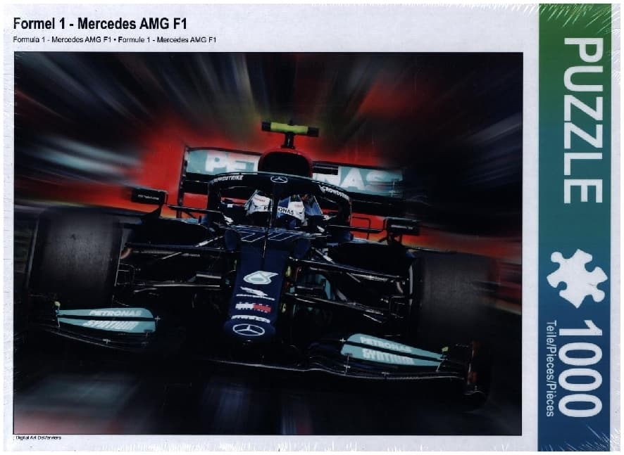CALVENDO Puzzle Formel 1 - Mercedes AMG F1 | 1000 Teile Lege-Größe 64x48cm Foto-Puzzle für glückliche Stunden