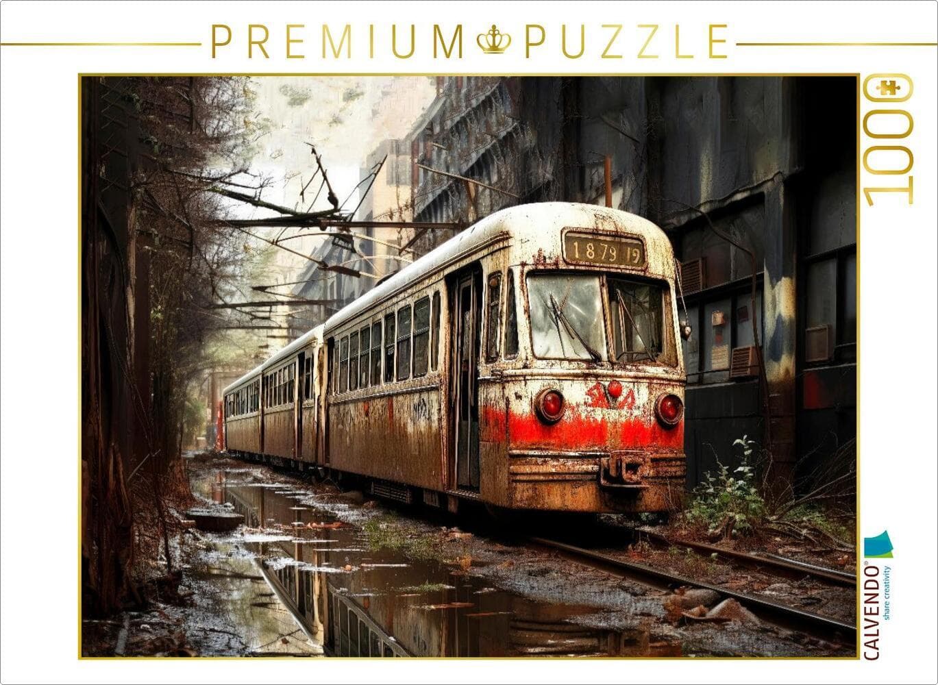 CALVENDO Puzzle Straßenbahn | 1000 Teile Lege-Größe 64x48cm Foto-Puzzle für glückliche Stunden