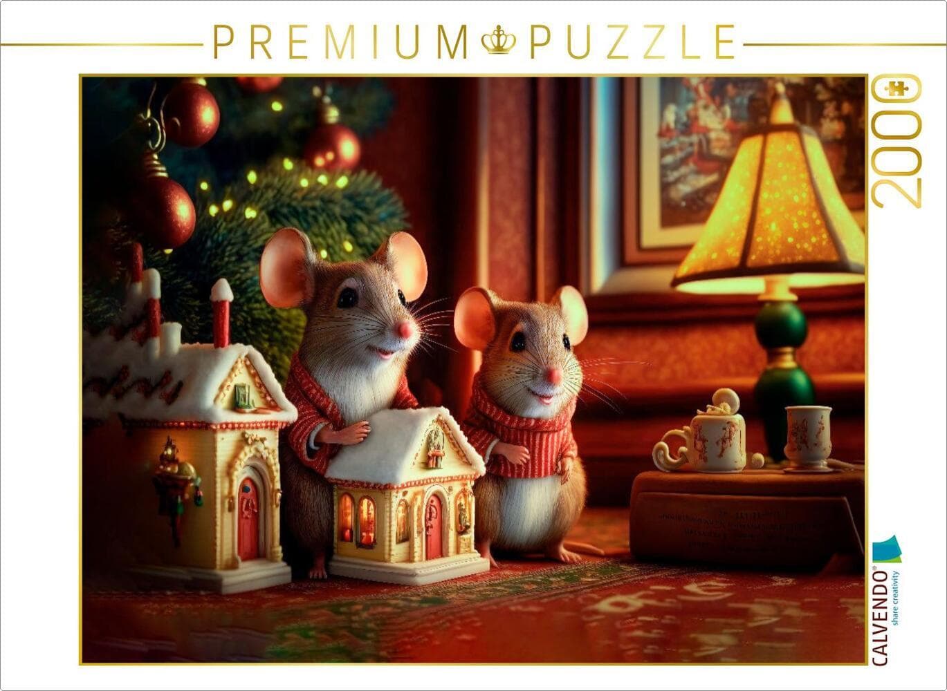 CALVENDO Puzzle Frohe Weihnachten | 2000 Teile Lege-Größe 90x67cm Foto-Puzzle für glückliche Stunden
