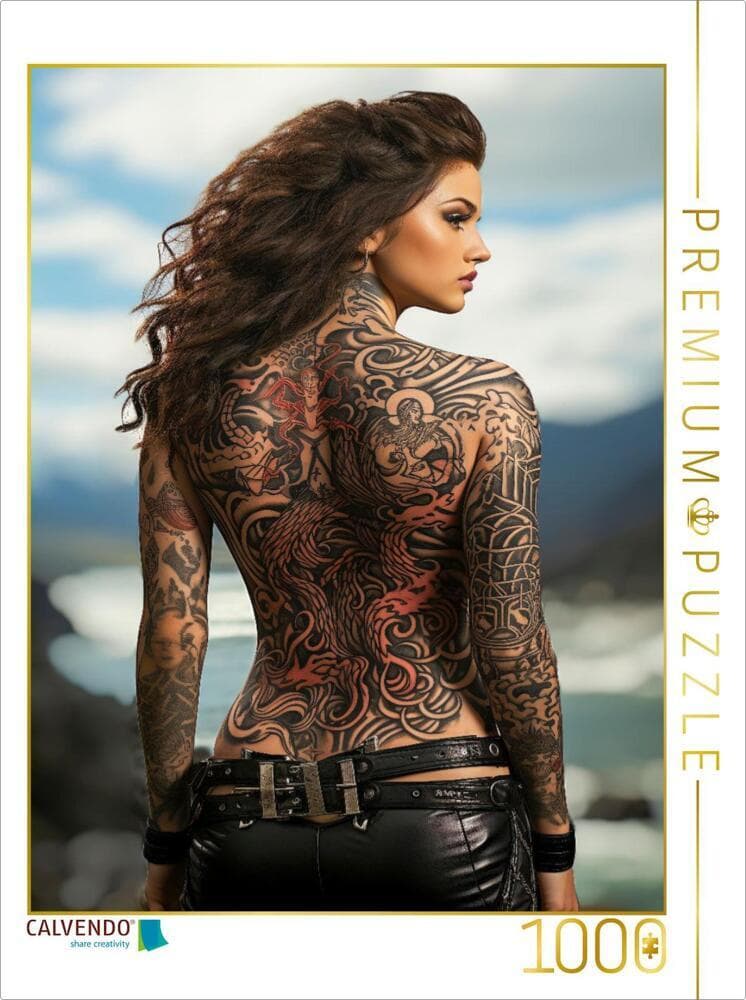CALVENDO Puzzle Tattoos | 1000 Teile Lege-Größe 64x48cm Foto-Puzzle für glückliche Stunden