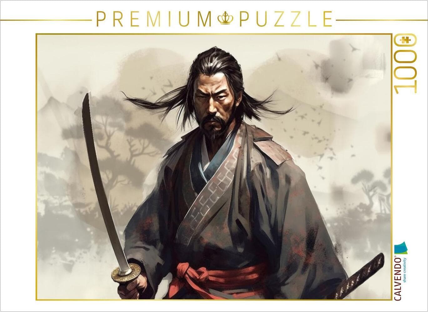 CALVENDO Puzzle Samurai Krieger | 1000 Teile Lege-Größe 64x48cm Foto-Puzzle für glückliche Stunden