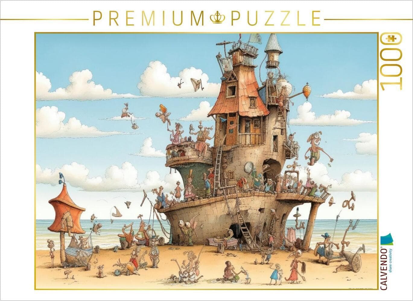 CALVENDO Puzzle Strandfreuden | 1000 Teile Lege-Größe 64x48cm Foto-Puzzle für glückliche Stunden