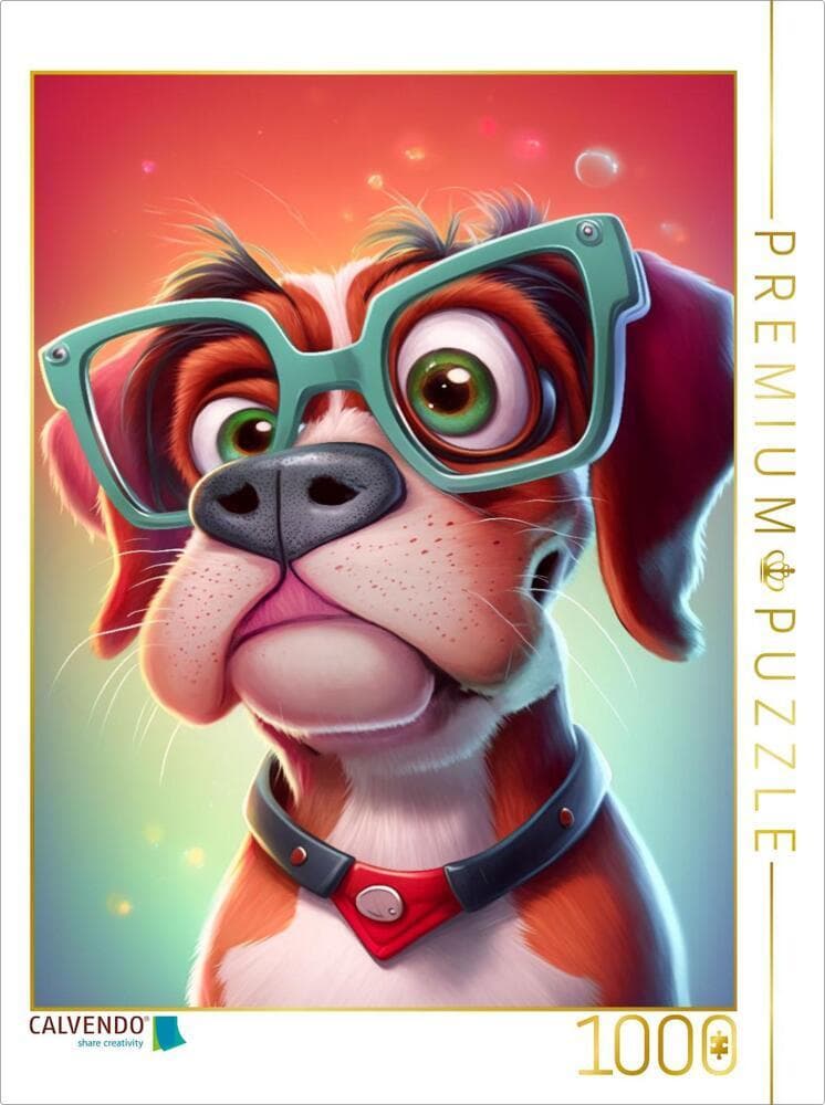 CALVENDO Puzzle Wuff der beste Freund des Menschen | 1000 Teile Lege-Größe 64x48cm Foto-Puzzle für g