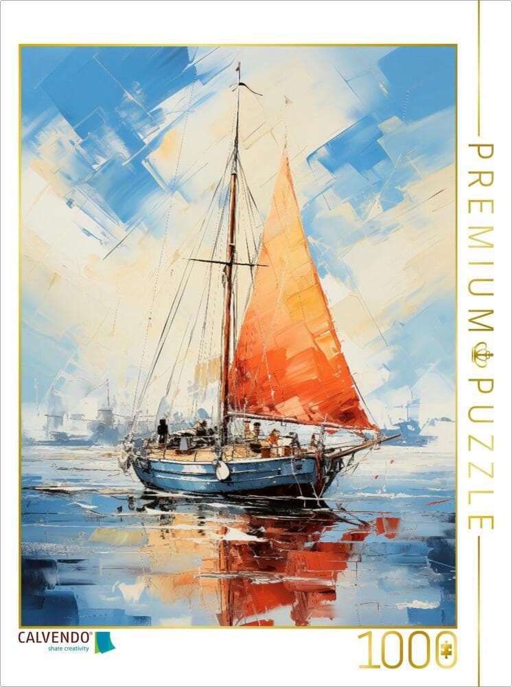 CALVENDO Puzzle Segeln - es geht los | 1000 Teile Lege-Größe 64x48cm Foto-Puzzle für glückliche Stun
