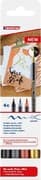 edding 1340 brush pen Mix, Pinselstift Handlettering Mix 4er Set