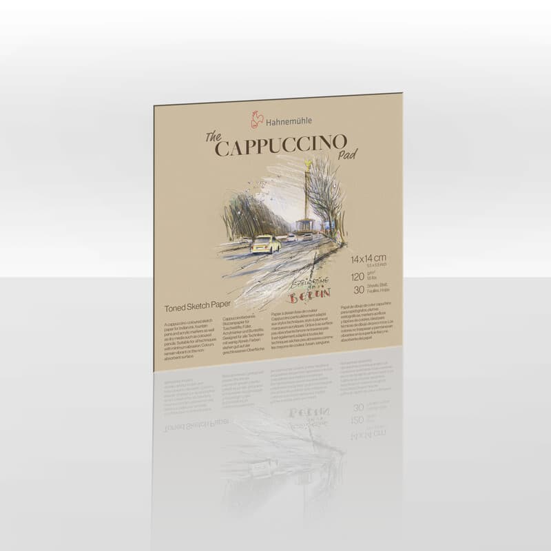 Hahnemühle Papier The Cappuccino Pad, 14 x 14 cm, 120 g/m²