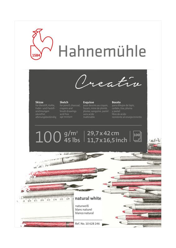 Hahnemühle Papier Creativ, DIN A 3, 100 g/m²
