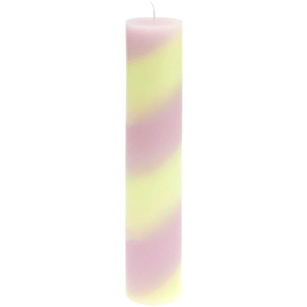 Stabkerze gestreift Dunkle Beere/Mint