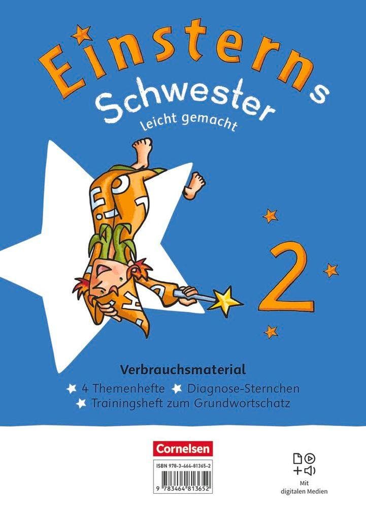 Einsterns Schwester 2. Schuljahr. Leicht gemacht - Themenhefte 1-4, Training Grundwortschatz und Diagnoseheft - Verbrauchsmaterial - Im Paket