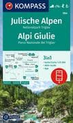 KOMPASS Wanderkarte 064 Julische Alpen, Nationalpark Triglav / Alpi Giulie 1:25.000