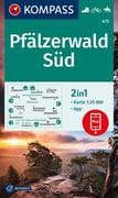 KOMPASS Wanderkarte 473 Pfälzerwald Süd 1:25.000